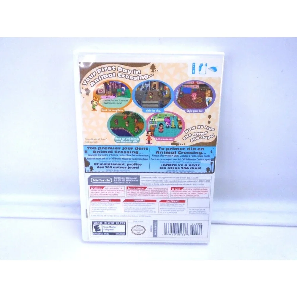 Animal Crossing City Folk Nintendo Wii CIB Complete Authentic Tested and working